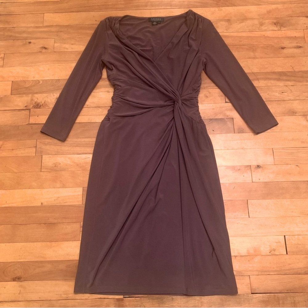Ralph Lauren Rouched Dress - Size 8